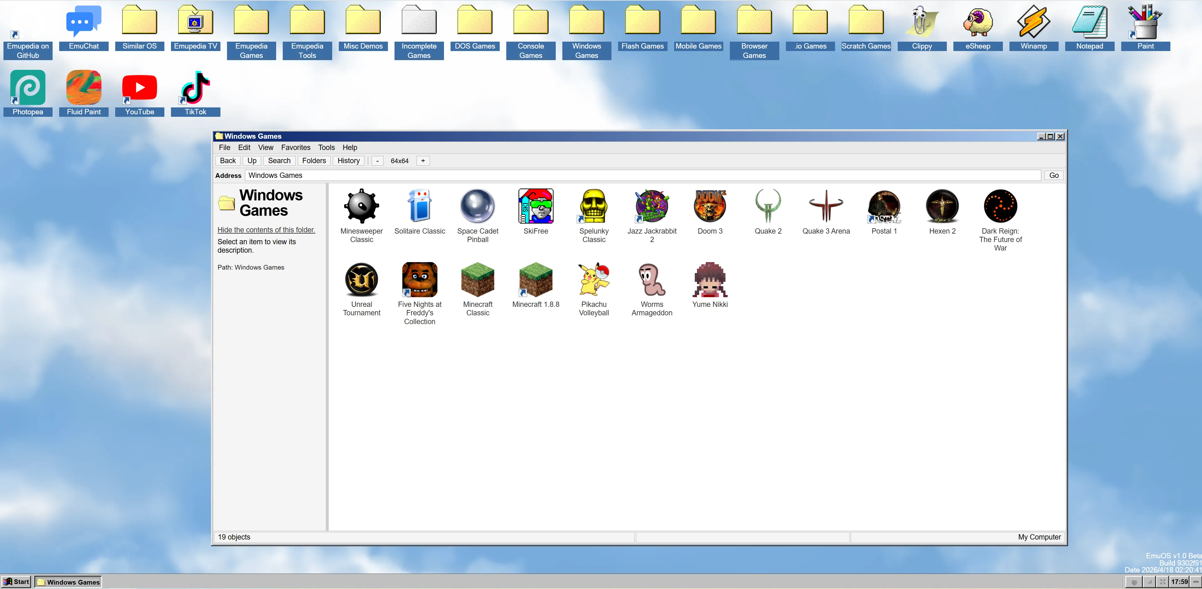 EmuOS 浏览器模拟器：点击即玩《毁灭战士》《德军总部 3D》等经典 DOS/Windows 游戏 - 配图 1